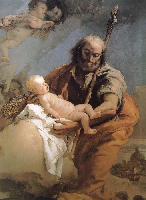 Giovanni Battista Tiepolo Saint Joseph and the Son France oil painting art